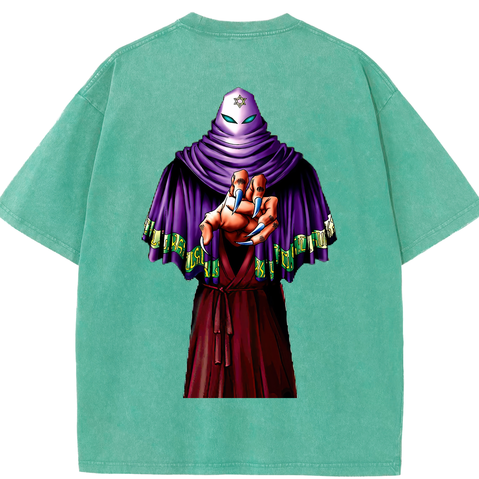 （画像用） 遊☆戯☆王 Yu-Gi-Oh! 綿100% ヴィンテージ風 半袖Tシャツ（背面プリント）